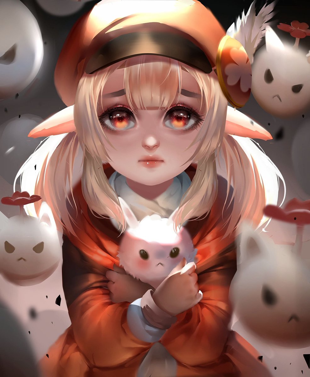 Peac_hy97's tweet photo. Klee! She's soo cute! One of my favourite 💓💓💓cute but dangerous🤣
#Klee #GenshinImpact #genshinart #DigitalArtist #digitalart #malaysian https://t.co/A2edQ7CGan