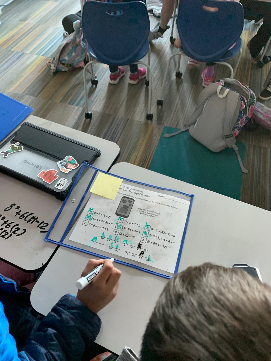 MichaleneLee's tweet photo. There’s been a crime in room 1213! Seeing these detectives ENGAGED and EXCITED about order of operations today made my heart happy. https://t.co/85QXJo71wB