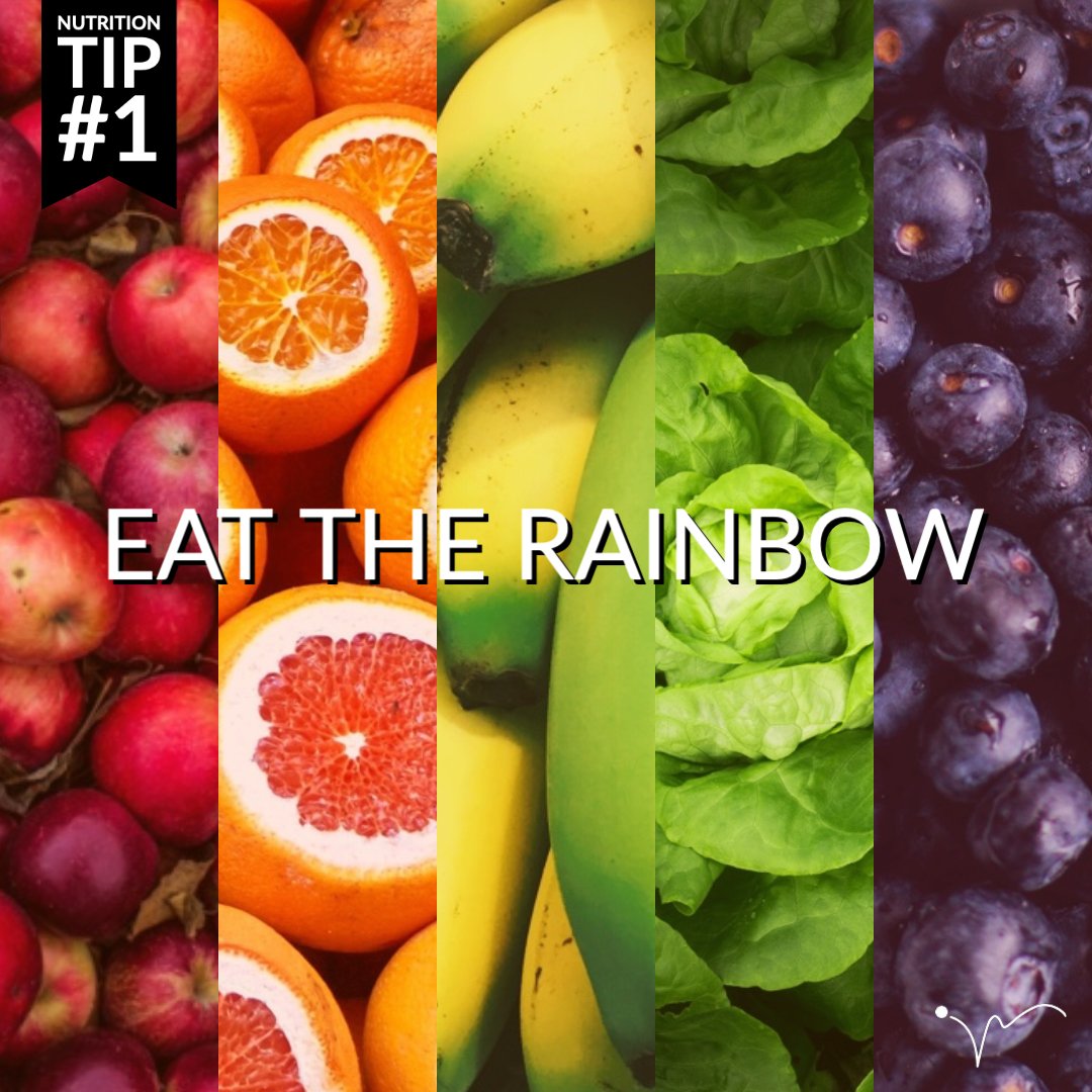 In honor of National Nutrition Month, a little nutrition tip. Eat the rainbow, and no I am not talking about Skittles. Eat plenty of fruits and vegetables in every color.