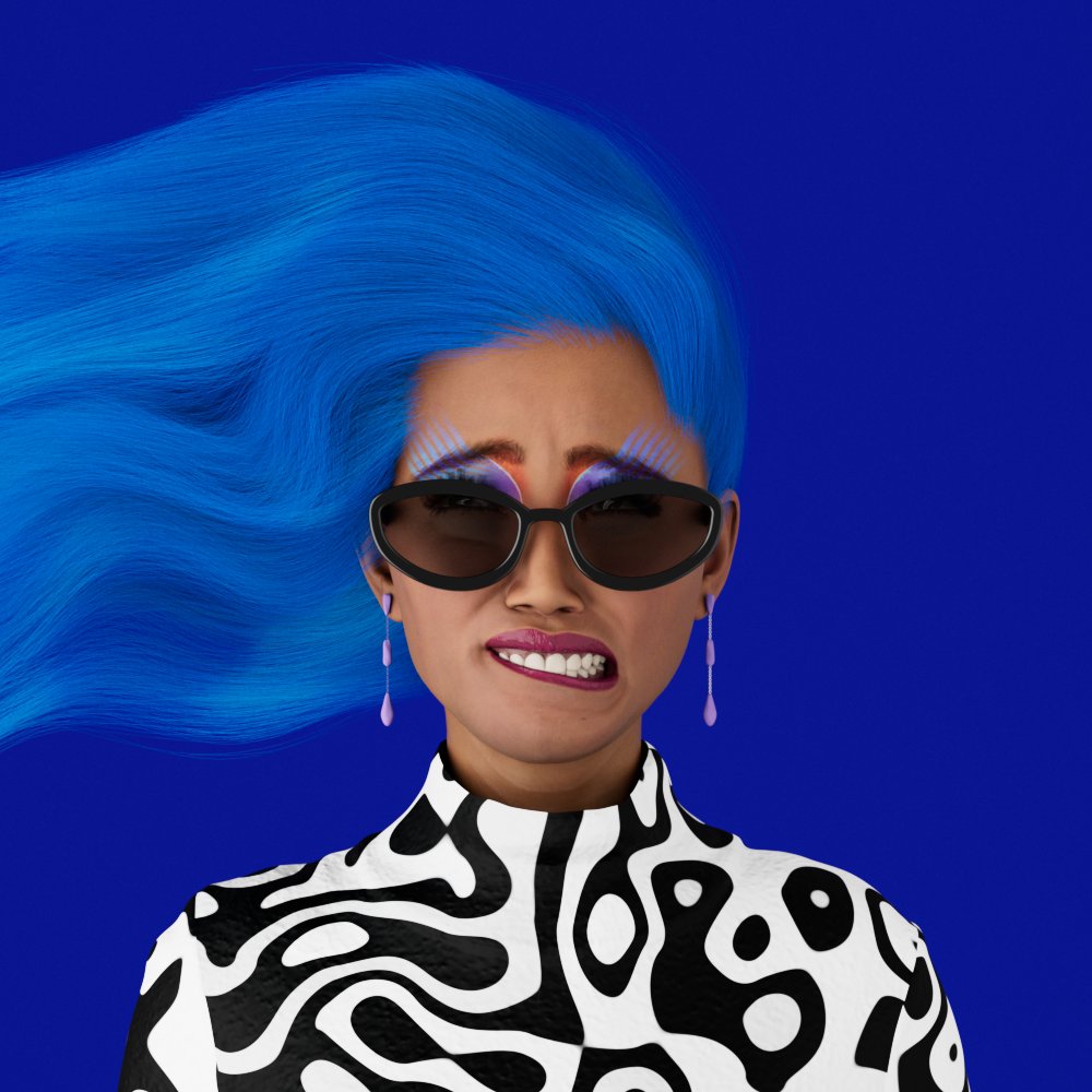 r3tro_nft's tweet photo. Mood of the day 😬 

#NFT #3dmodeling #NFTs #NFTCollection #WomenInNFTs #NFTCollectibles #blockchain #3D https://t.co/onLfJZ80tn
