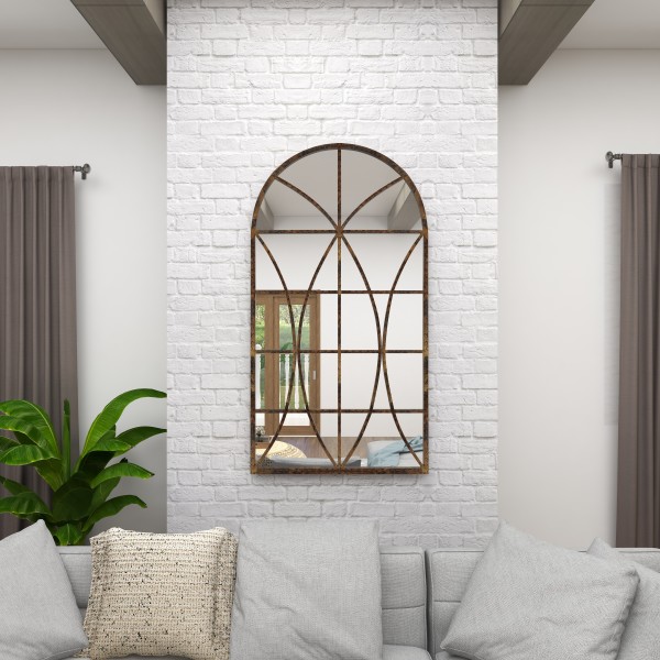 Such an exquisite mirror! We love a classic design that makes a statement on your walls.  

#Mirror #WallMirror #ClassicStyle #TraditionalStyle #WallAccent #OversizedMirror #windowpanemirror #HomeDecor #UMAHomeDecor