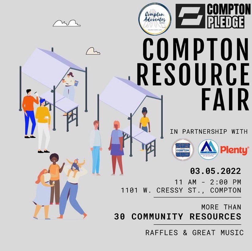 GasolFoundation's tweet photo. We are excited to participate in the #ComptonResourceFair this Saturday at Gonzales Park in Compton, CA from 11am-2pm ⏰ Co-hosted by @comptonadvocates and the @comptonpledge, this community event will connect Compton- based organizations & provide a wide range of resources 👏 https://t.co/nj6xVmYF2b