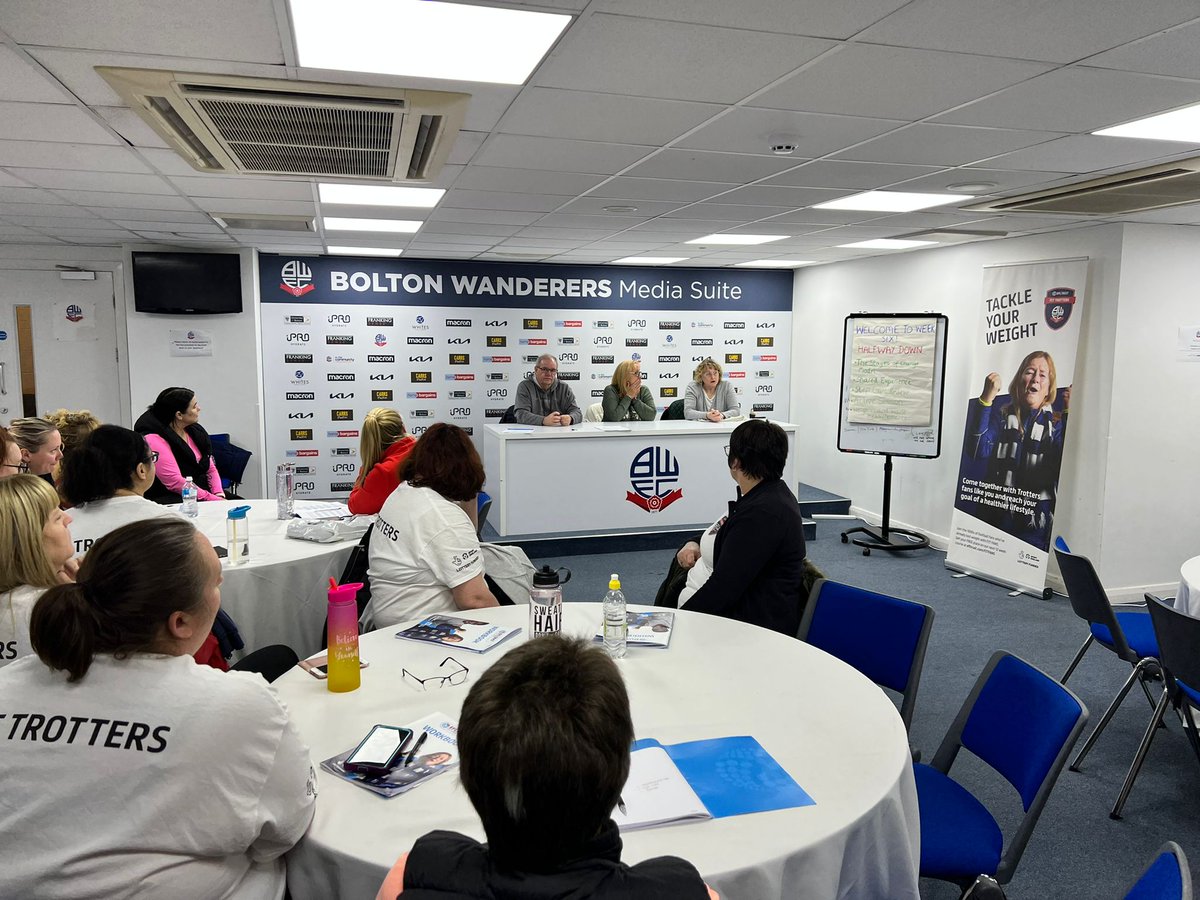 OfficialBWITC's tweet photo. See any familiar faces?👀

Our #FITFANS weight management programme saw some special guests this week!

Huge thank you to @bakayoko_a, @_kyledempsey and our ex participants who recently dropped by to talk about their own healthy eating and active living🍎🚴

@EFLTrust @PH_Bolton https://t.co/AjDuUXsDRr