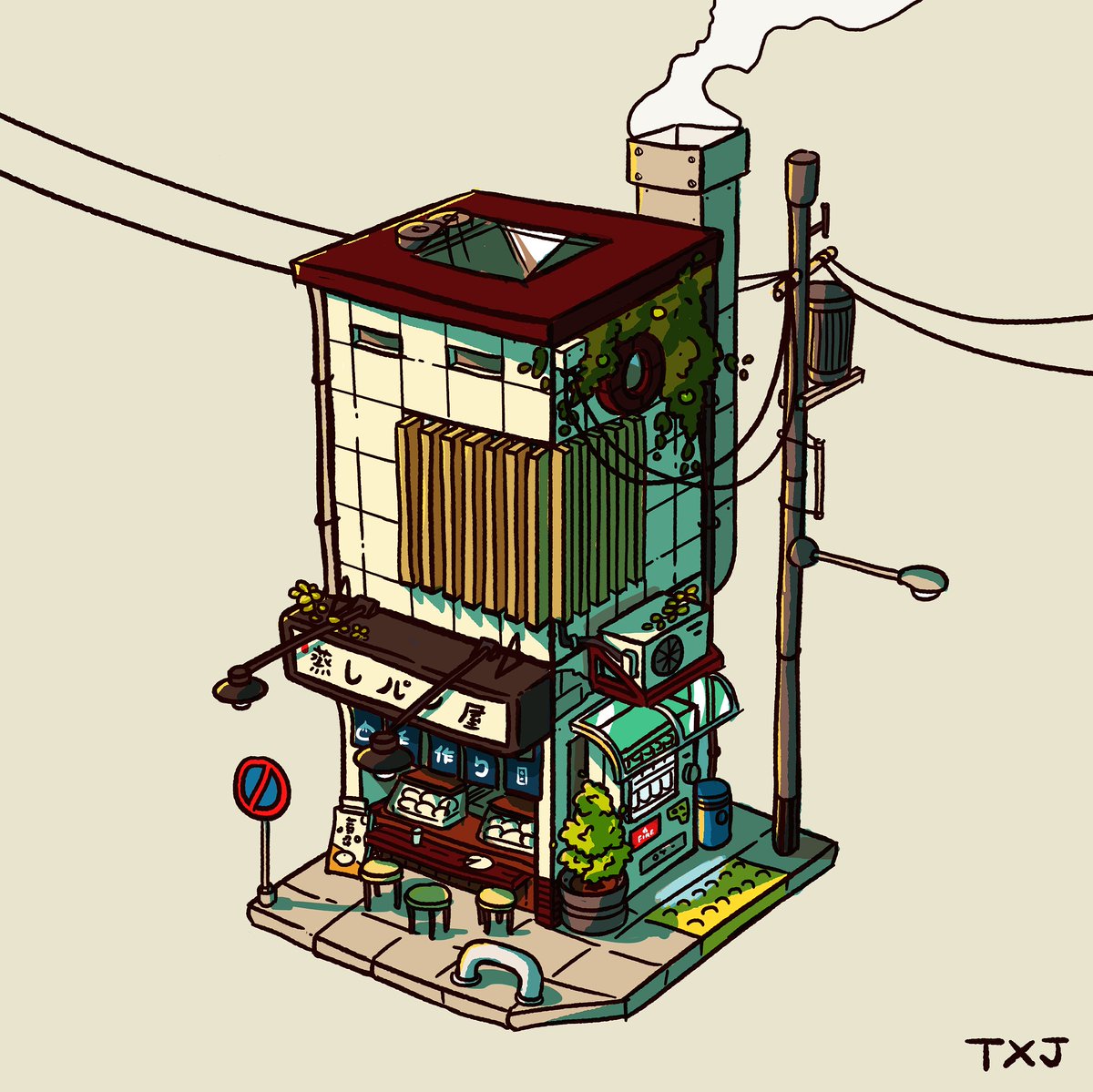 Hand-drawn illustration