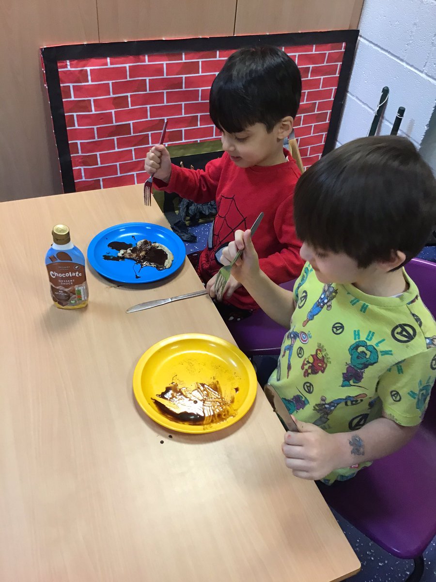 HolyFamilyL8_1F's tweet photo. We couldn’t miss some pancake fun!! Can you remember how we made our pancakes? Can you remember the bossy verbs we used? #ImperativeVerbs #Instructions #pancakes @HFL8_English https://t.co/ebhOhKbDkv