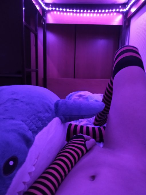 Resting with Blahaj...
#Femboy #LGBTQ #Porn #Crossdressing #Cute #Horny #Lewd  #Hot #Legs #Socks #Kinky
