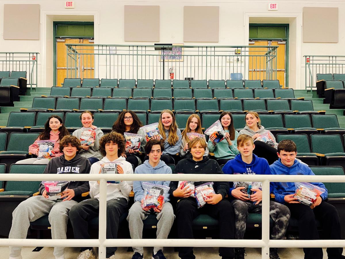 Yesterday, the Youth Give Back students made "Blessing Bags" for the homeless and less fortunate, filled with basic necessities that they donated. Their families will keep them in their cars and hand them out to community members when the time arises.
