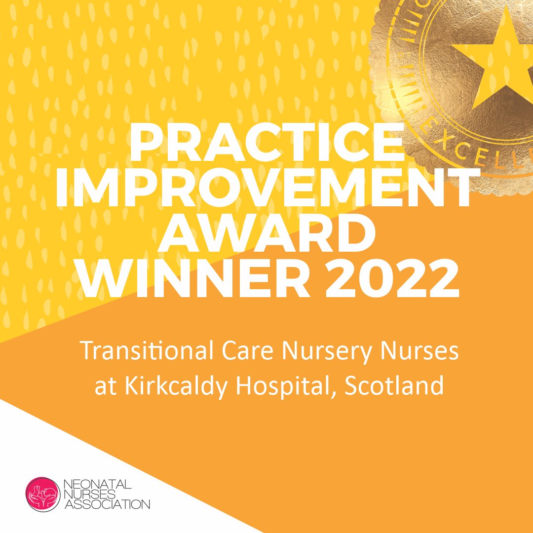 The winner of the NNA Practice Improvement Award 2022 is.... the Transitional Care Nursery Nurses at Kirkcaldy Hospital <a href="/nhsfife/">NHS Fife</a> nominated by <a href="/AnneMoylan3/">Anne Moylan</a> #NNAConf2022 #NNAAwards2022 #PIA #congratulations