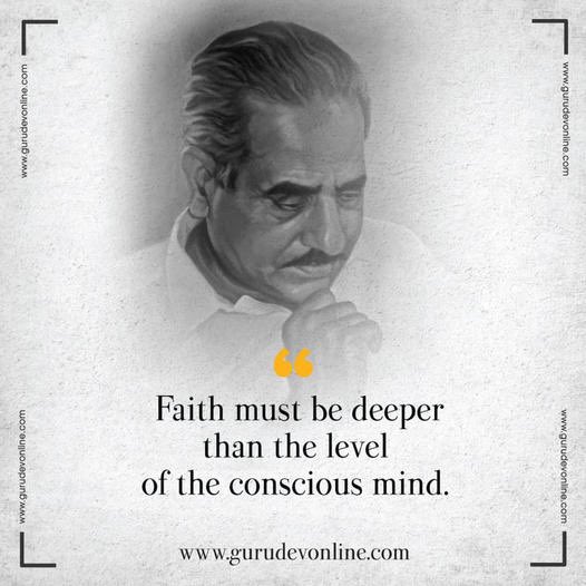G_Guruofgurus's tweet photo. “Faith must be deeper than the level of the conscious mind.”
#gurujiofgurgaon #mahaguru #guruofgurus https://t.co/0puUQR8Yye