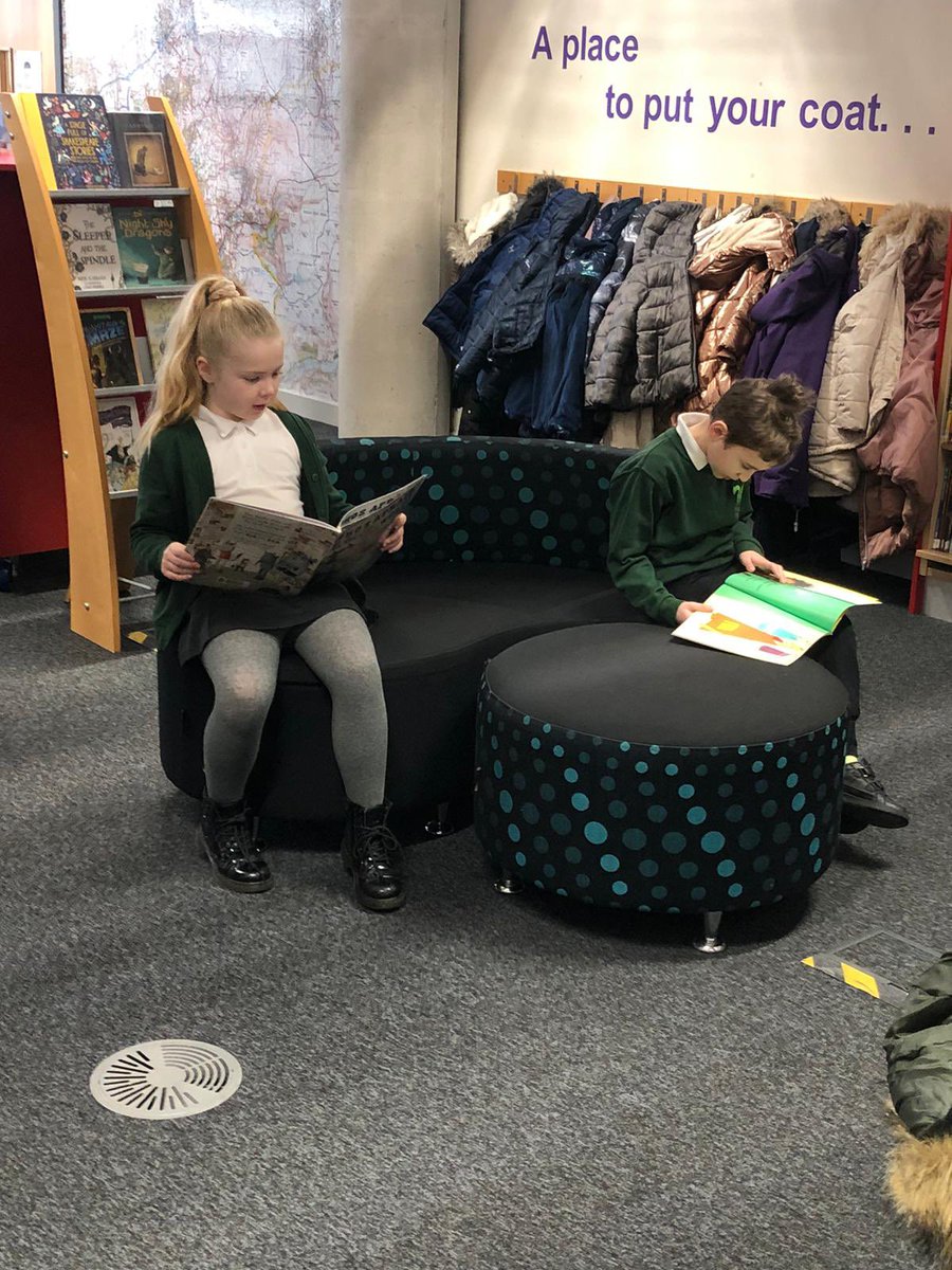 WoodlandsPriAc's tweet photo. Beavers are enjoying a wonderful #WorldBookDay visit to #OldhamLibrary this morning. They are enjoying immersing themselves in a range of books. The children are looking forward to asking grownups at home to register them to borrow books from the library after their visit https://t.co/26uDTqkXzZ