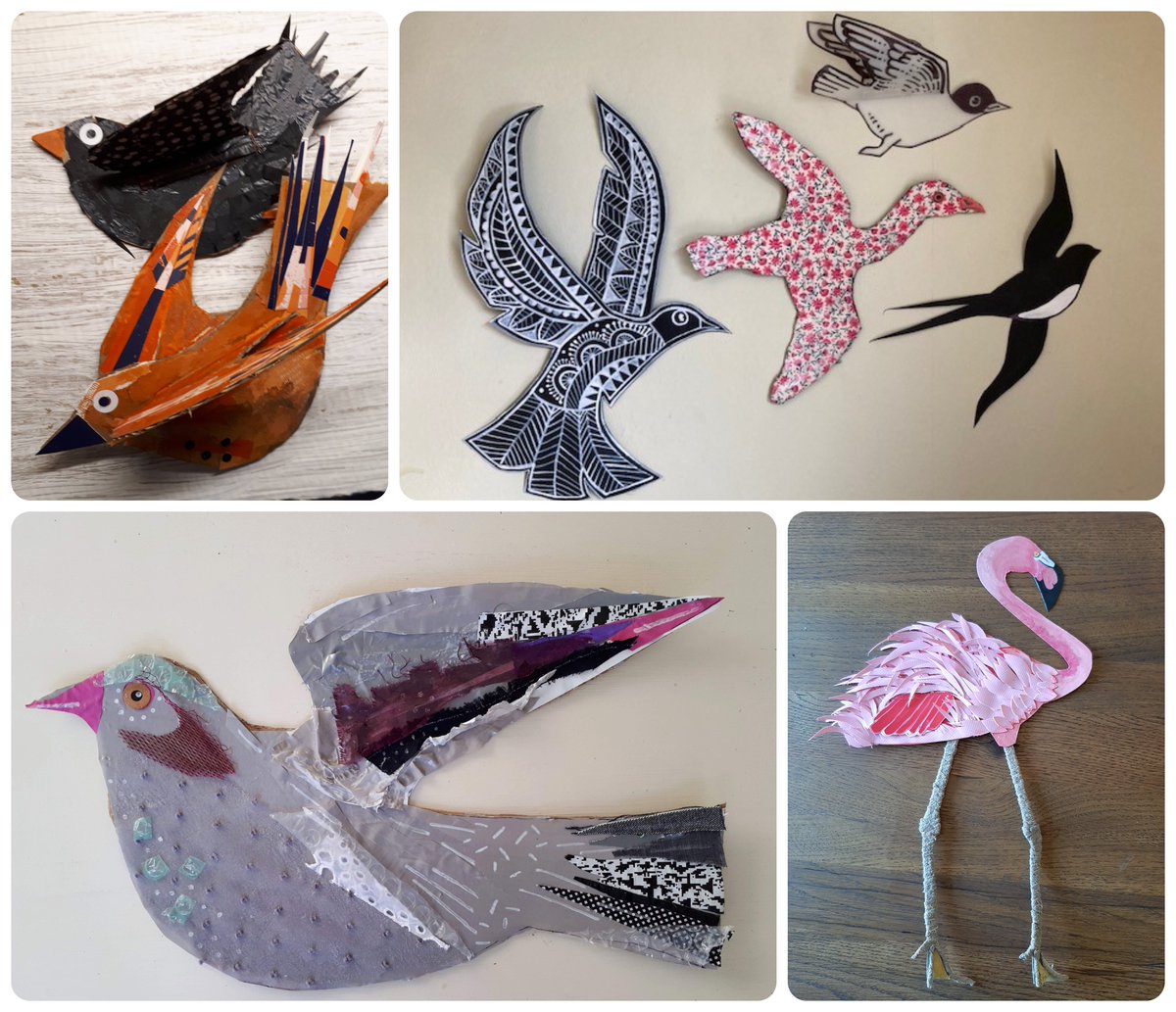 Hippystitch's tweet photo. Help make a great flock of #birds for @yorklearning's new community art project "Flight"-all birds will be exhibited in @YorkExplore from mid June 2022. More details:
https://t.co/d9WxcoP2aU
#Flight #CommunityArt #handmadebirds #linoprint #yorklearning #birdart #collage #stitch https://t.co/dynxoV8oeT