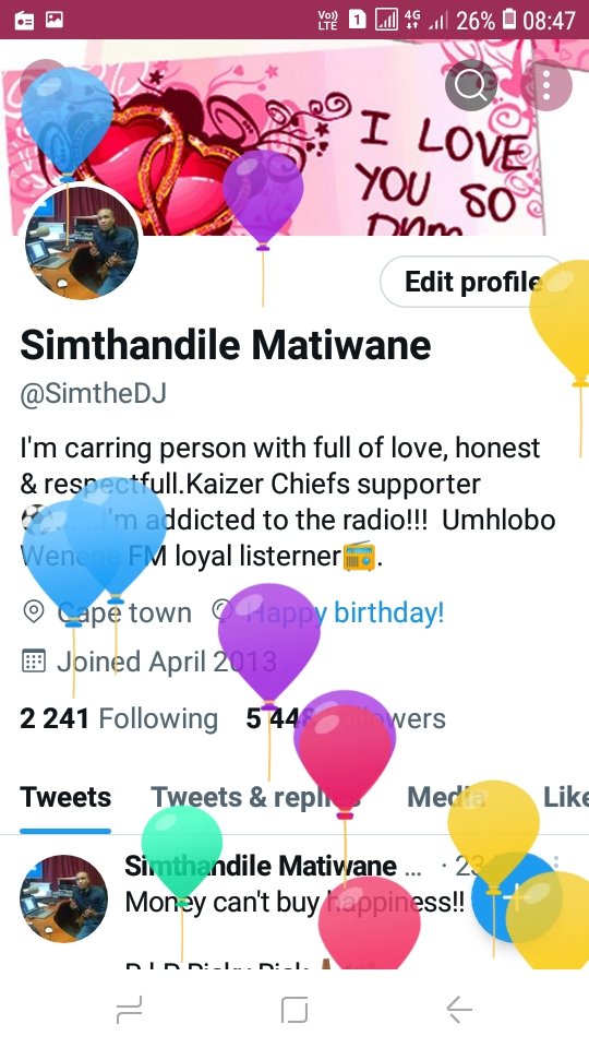 SimtheDJ's tweet image. I received balloons today 🎂🍭🍬🍾