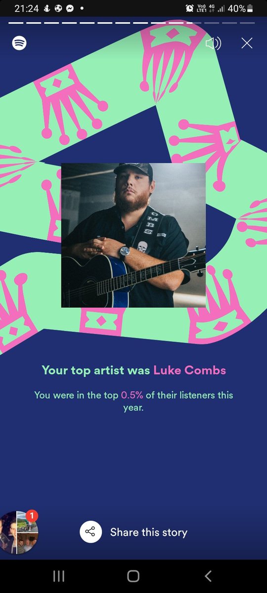 paddygeraghty1's tweet photo. Don't tweet too often, but desperate times... any one selling tickets to @C2Cfestival in Dublin for Saturday 12th March? Massive @lukecombs fan, as seen by pictures my Spotify below of the last 2 years. Would love to see him. Cheers. https://t.co/SeBgw6hog1