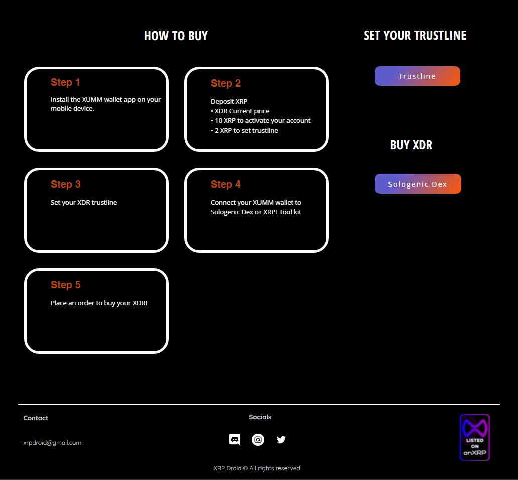 Got our Certification Tag from onXRPdotcom 🔥

Visit our website here xrpdroid.com

To celebrate, we are giving away .1 XDR to 3 winners who will like, follow, retweet and will tag 3 Friends

Thank you for this awesome tag, OXP!🥳

#XRP #XRPLcommunity #XRPLedger