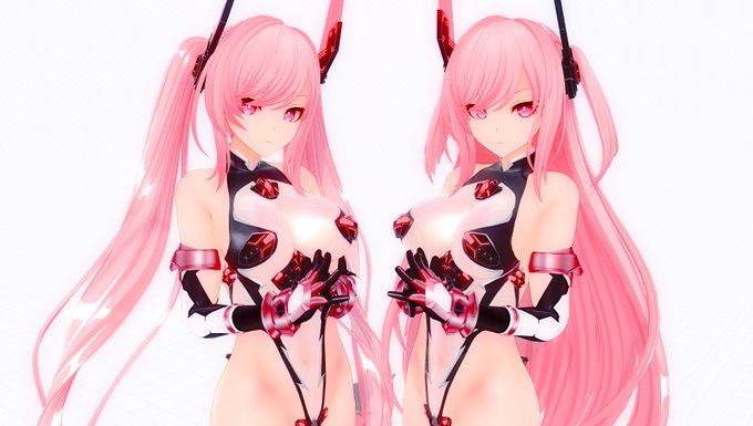 並べてみた
ピンク女の子はエッチなんだ 