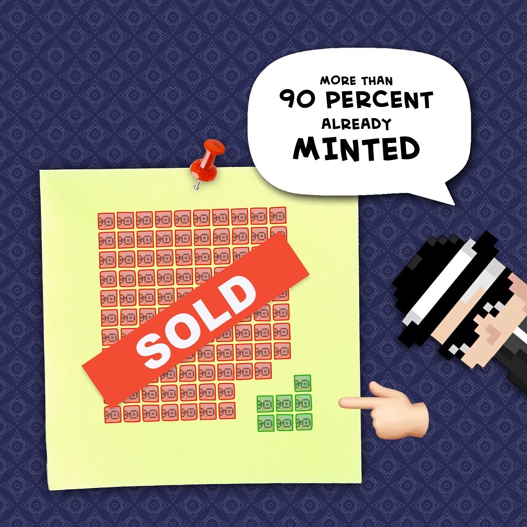 nftgodmother's tweet photo. ALMOST ALL MINTED 🥳 Last chance to fulfill your dream of owning a cute little pixel granny 🤟🏼👵🏼 
#nftsale #nfts #nftcommunity  #minting #nftdrop #nftart #polygonnfts #polygon #ethereum #nftgranny #nftgrannies

https://t.co/cC9m1fY18B https://t.co/YeawptMXNu