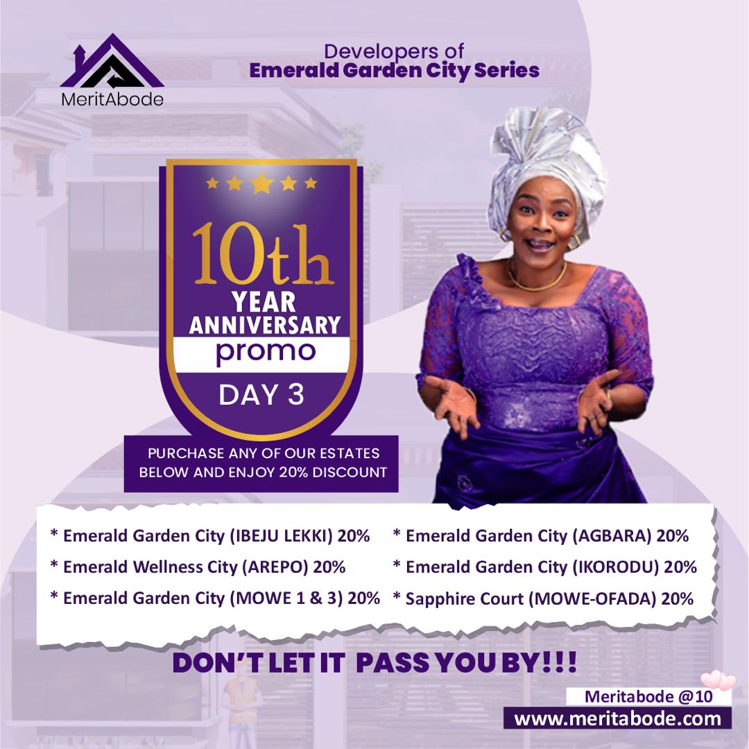 Property_hubz's tweet photo. It's day 3 of anniversary promo!!!

Purchase a plot of land or more and enjoy 15 - 20% discount in any of our Estate. DM for more details 

#Tolu #WeMetOnTwitter
Bovas Rihanna Japan NANS Dubai #hushpuppi https://t.co/6TqiR1QJ64
