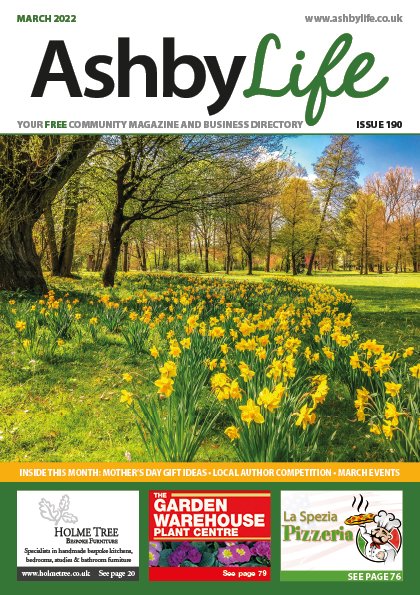 Our March magazines will be arriving into homes SOON! 

Featuring our top picks for Mother's Day gift ideas available locally, our health &amp; fitness tips &amp; two pages FULL of local events happening this month, it's a busy one! 

You can read it here:
ashbylife.co.uk/magazines/