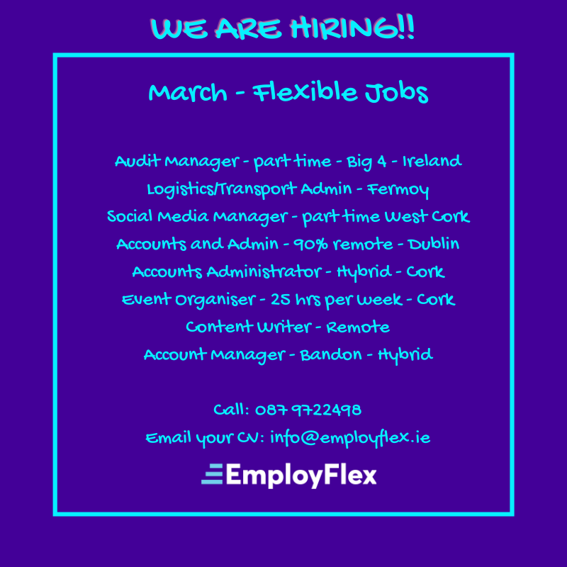 employmum's tweet photo. Some fab #flexibleroles we are hiring for at the moment - we are recruitment specialists in hiring for flexible jobs - if you are looking for a flexible job, contact us now!
Life is Short. Work Somewhere Flexible.
#flexiblework #remotework #hybridwork #forflexsake https://t.co/SYhNSSUDtT