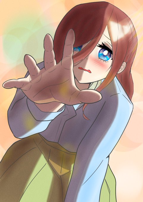 べりぃ🫧🐾さんがTwitterに投稿した中野三玖(五等分の花嫁)のイラスト。