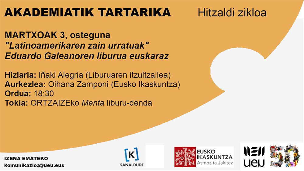 ei_sev's tweet photo. 'Latinoamerikaren zain urratuak' liburua aurkeztuko du gaur @inakialegria k #Ortzaize ko Menta liburu-dendan 18:30etan @ueu_orokorra @EIparralde https://t.co/GjLvSjLHyH #Tartarika https://t.co/IwOYCxqOfL