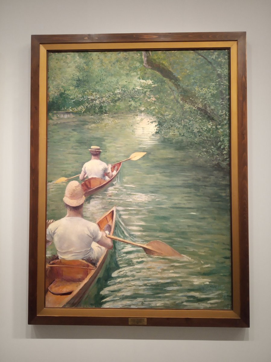 StephBelpeche's tweet photo. Splendide exposition au @MuseeOrangerie consacrée au décor impressionniste, un havre de paix et de beauté idéal pour se réfugier en cette période sombre. Aussi je propose d'inonder de couleurs votre TL aujourd'hui. Commençons par le vert de Gustave Caillebotte. #art https://t.co/JoVdIBjfDb