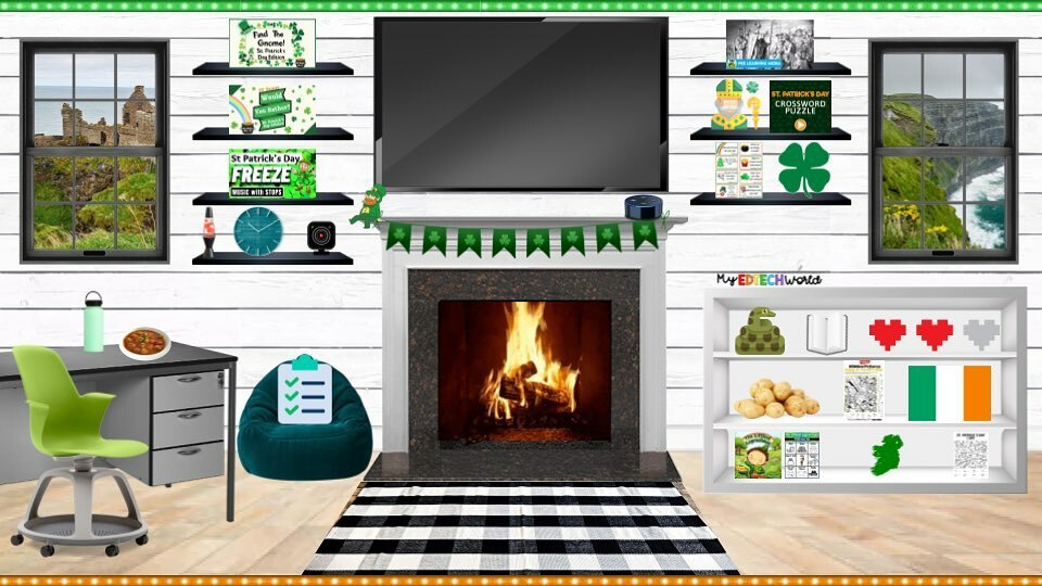 🍀 St. Patrick’s Day Virtual Room 🍀
Enjoy this space to learn about the history and traditions of St. Patrick’s Day and Ireland as well as some fun activities! bit.ly/spd-metw #stpatricksday #virtualroom