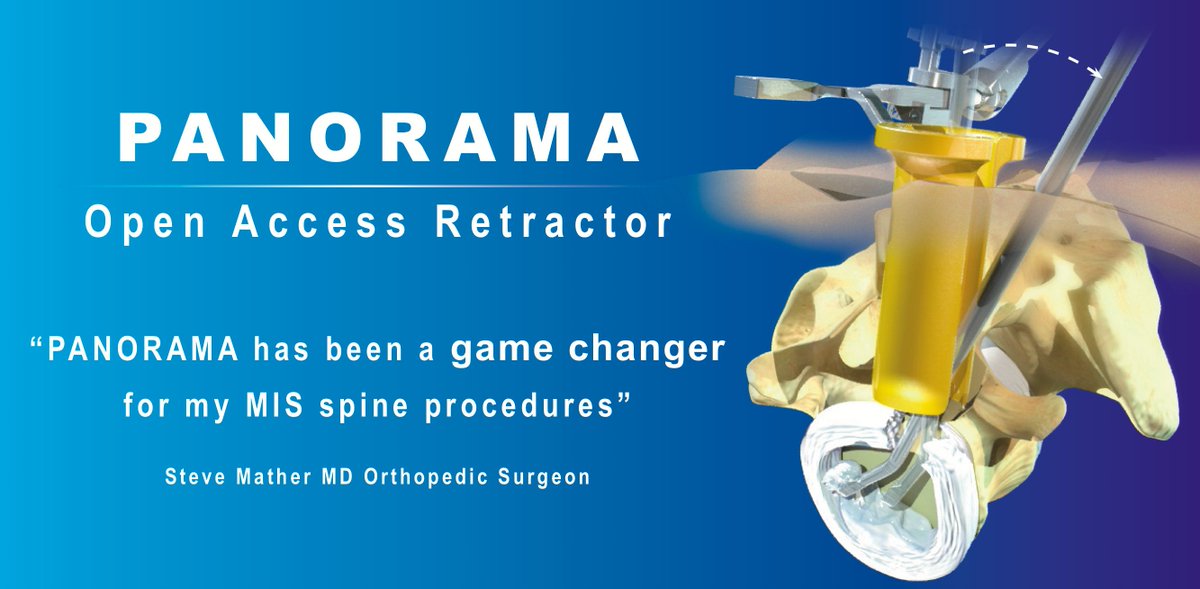 Stop fighting the tube! PANORAMA Open-Access Retractor: Finally, visibility and superb access through an MIS portal.

To request more information on the PANORAMA Retractor, please visit spinecraft.com/contact-us.html