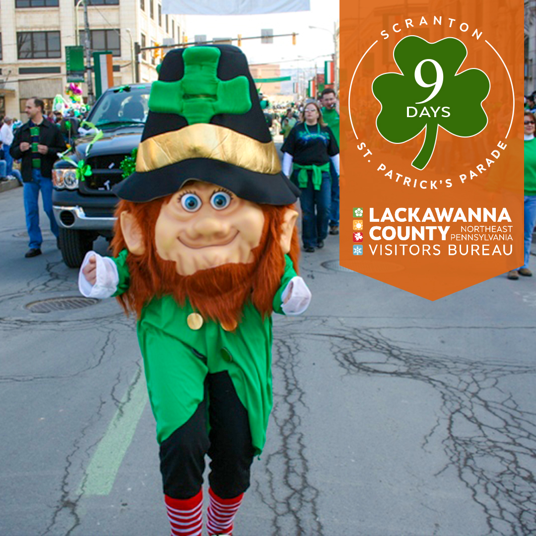 VisitLackawanna's tweet photo. 𝟵 𝗗𝗔𝗬𝗦 💚 until Scranton St Patrick Parade shenanigans, characters, and costumes... the best around! #VisitLackawannaPA 

☘️ 𝗦𝗔𝗧𝗨𝗥𝗗𝗔𝗬 • 𝗠𝗔𝗥𝗖𝗛 𝟭𝟮, 𝟮𝟬𝟮𝟮 ☘️
🇮🇪 https://t.co/5xSLxR2UbH

#scrantonparadeday #scranton #stpatricksparade https://t.co/aly2A6mSsw