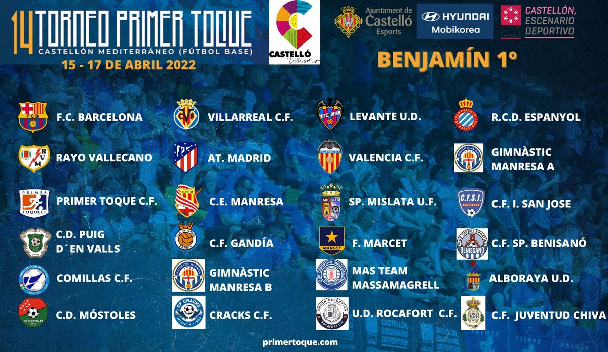 ComillasCF's tweet photo. 🏆 🔵 CANTERA 🔵 🏆 | Aquí tenemos el cuadro de la categoría 2013 del torneo @primertoque! Muchas canteras importantes, con equipos de 1a División, contra los que competirán los nuestros! Vamos azules! 💪🔵⚽️ #somosazules https://t.co/zsvGIGRLtP