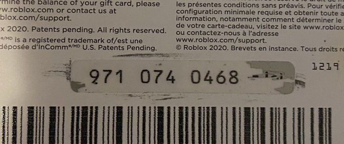 Carte Cadeau Roblox