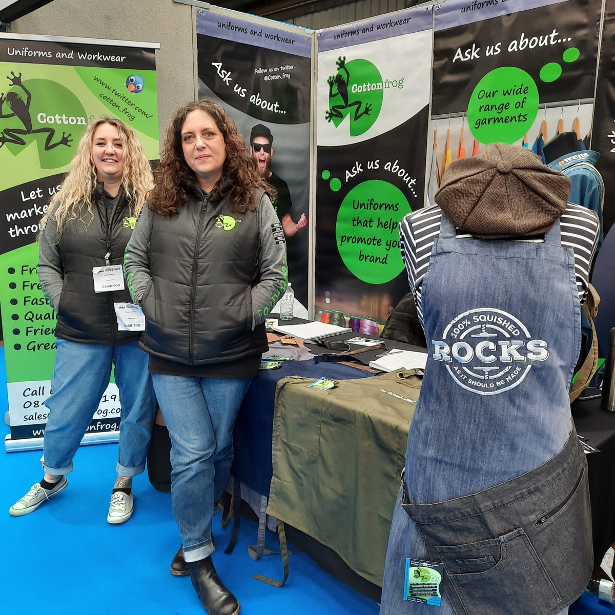 We're in the thick of it now at Expowest Cornwall where its almost time for lunch. Don't forget to stop by <a href="/Cotton_frog/">Cottonfrog</a>  stand G3 when you visit the Café for a chill out session, meeting or teabreak!  Info at expowestcornwall.co.uk