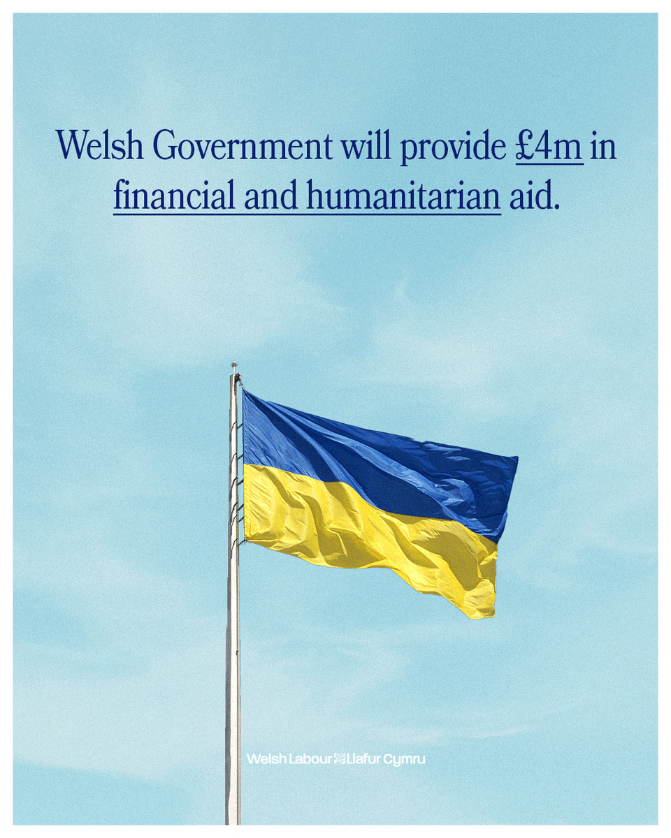 We will be donating to the Disaster Emergency Committee (DEC) as the umbrella organisation of 15 of the major charities.

Wales stands with Ukraine.