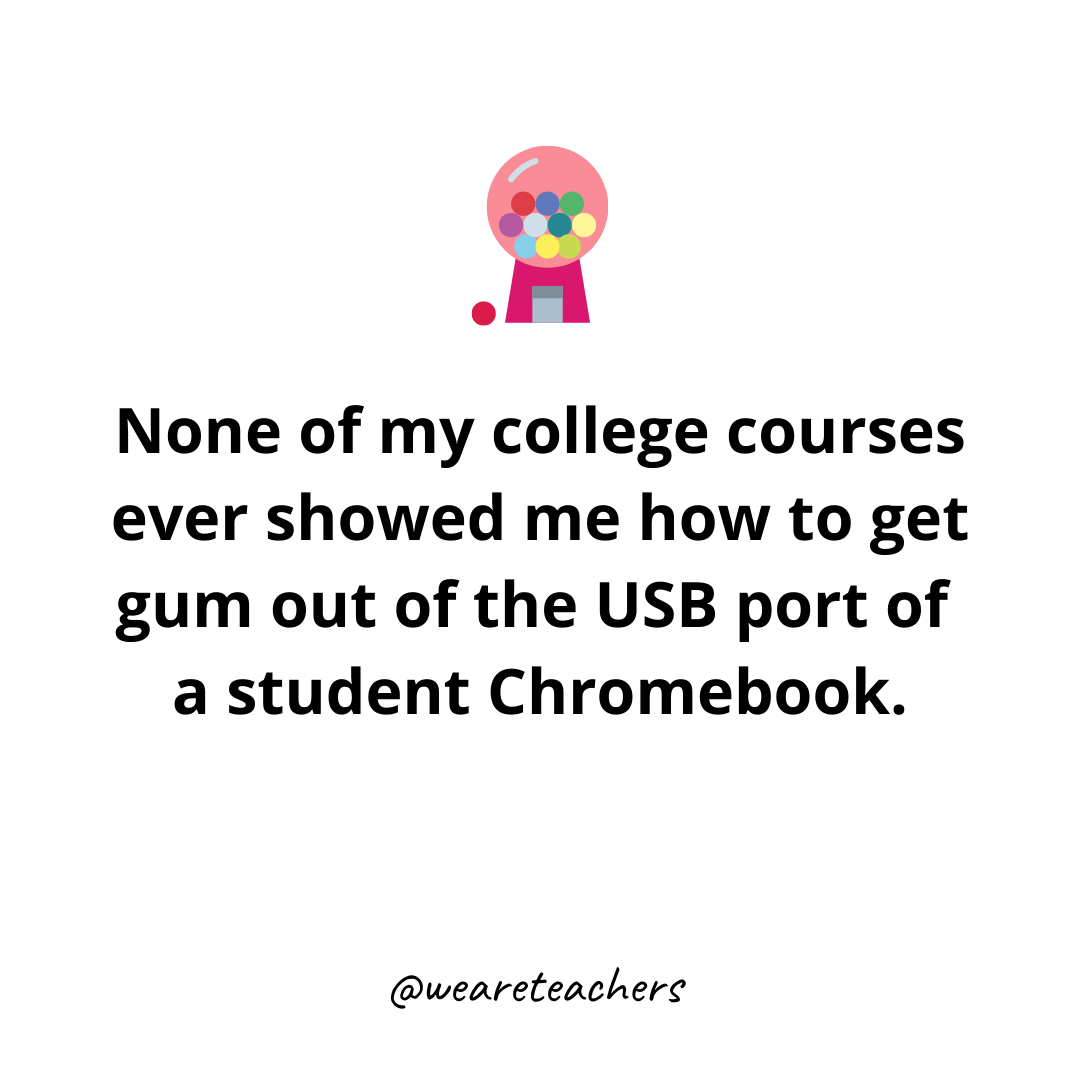 WeAreTeachers's tweet photo. Just saying. 🤷‍♀️ https://t.co/IdPLssUU0e