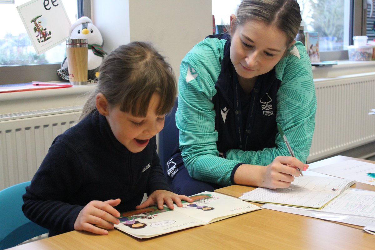 NFFC_Community's tweet photo. We absolutely love our one on one reading sessions with pupils as part of our #PLPrimarystars delivery 😻

Our coaches support children with their reading development, with #PLReadingStars aiming to stimulate literacy engagement in children 📚 

#WorldBookDay https://t.co/UGxWKQ5oww