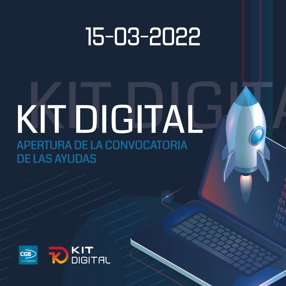 📢 Ya está aquí la 1ª convocatoria del #KitDigital para empresas entre 10 y 49 empleados.
👉 #CGBinformatica somos Agente Digitalizador 
🗓️ Solicitud a partir del 15 de marzo

🔗 kitdigital.cgbinformatica.com/solicitar-kit-…

#programakitdigital #digitalizacion #digitalizaciondepymes