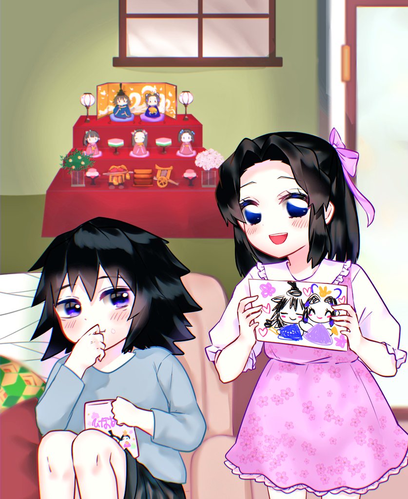 冨岡家のひなまつり…！
〜ぎゆしのの子供たちを添えて〜