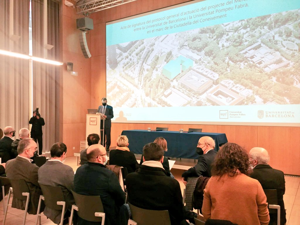 UPF Barcelona (@upfbarcelona) on Twitter photo Avui signem un protocol general d'actuació del projecte #MercatdelPeix amb la <a href="/UniBarcelona/">Universitat de Barcelona</a>
mercatdelpeix.eu
<a href="/oriolamat/">Oriol Amat</a>, rector de la #UPFBarcelona dóna la benvinguda a tots els asssitents Avui signem un protocol general d'actuació del projecte #MercatdelPeix amb la <a href="/UniBarcelona/">Universitat de Barcelona</a>
mercatdelpeix.eu
<a href="/oriolamat/">Oriol Amat</a>, rector de la #UPFBarcelona dóna la benvinguda a tots els asssitents