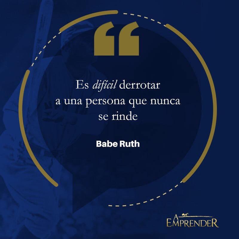 AEmprenderInt's tweet image. Sé de aquellas personas que no se rinden jamás, difícil de derrotar. Sé siempre la mejor versión de ti. 

#AEmprenderInternacional #CulturaEmprendedora #AEmprender