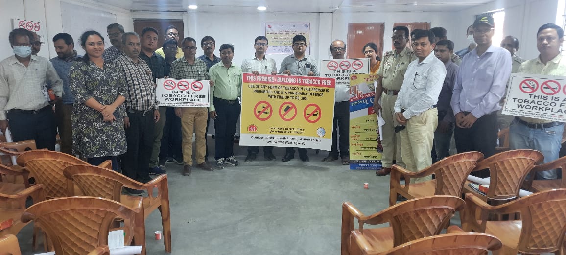 meamlan's tweet photo. All Administrative offices under West District  DM&amp;Collector Office,SDM offices,BDO offices declared Tobacco free.Meeting for implementation of same held with other dept officials &amp; Educational Institutions.@DrSupriyaMallik @nhm_tripura @DMWest_Tripura @SiddharthShiv @HfwTripura https://t.co/62mCAWdsjy