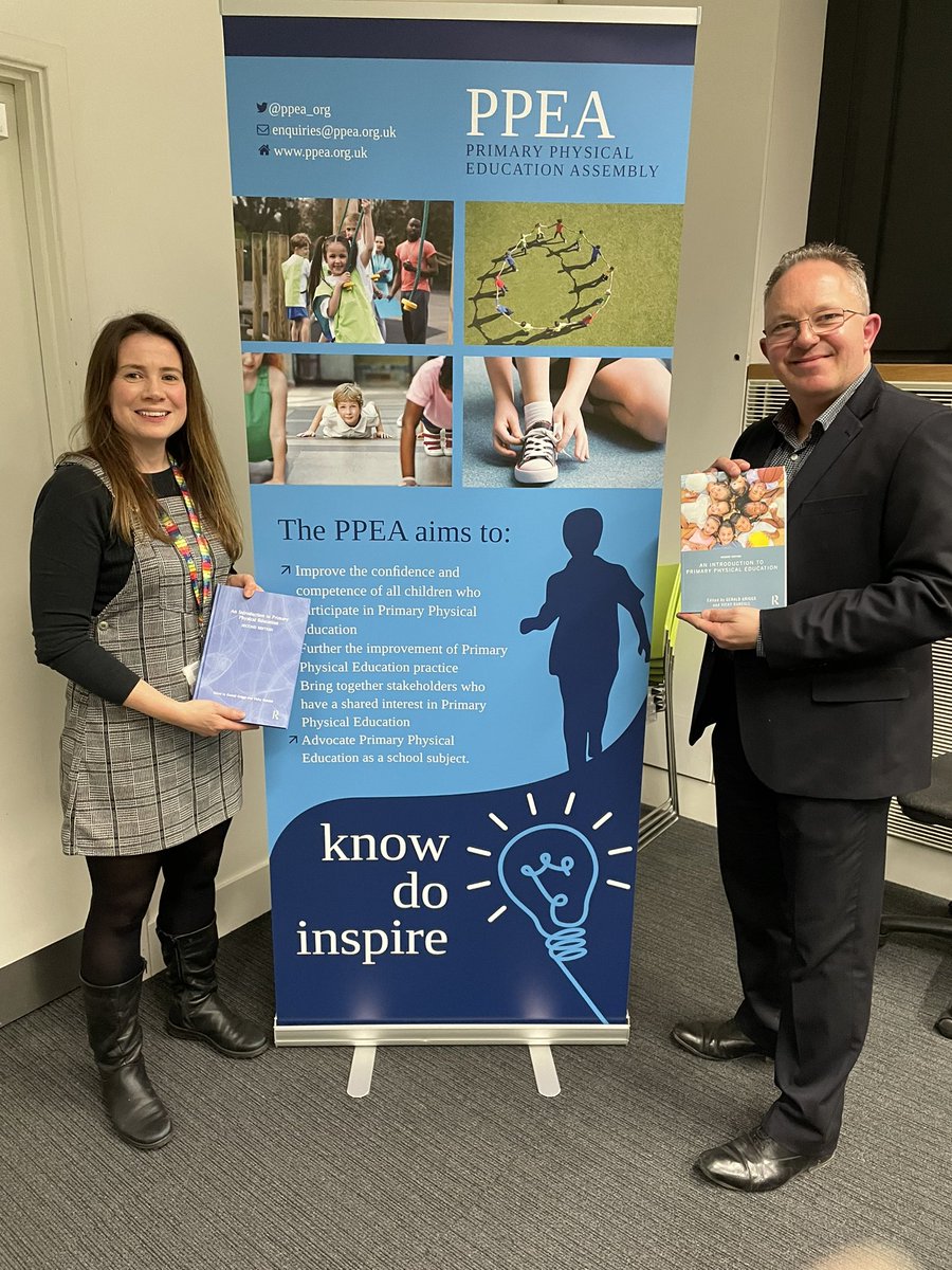 Congratulations to <a href="/DrGeraldGriggs/">Gerald Griggs</a> and @VicksRandall82 on the launch of their new book at <a href="/_UoW/">University of Winchester</a>. A wonderful event and lovely to meet so many members of <a href="/PPEA_org/">Primary Physical Education Assembly</a>