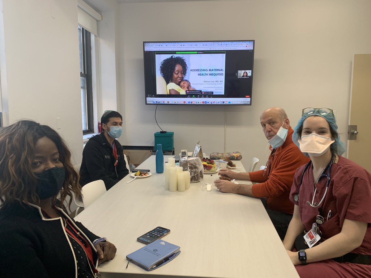 <a href="/AllisonLeeNYC/">Allison Lee</a> presenting at <a href="/CUMCAnesthesia/">Columbia Anesthesiology</a> Grand Rounds on addressing maternal healthcare inequities 

🙏🏻 <a href="/AllisonLeeNYC/">Allison Lee</a> for your outstanding commitment to curbing the glaring disparities in maternal care in the U.S.

#BlackHistoryMonth #implicitbias #structuralracism