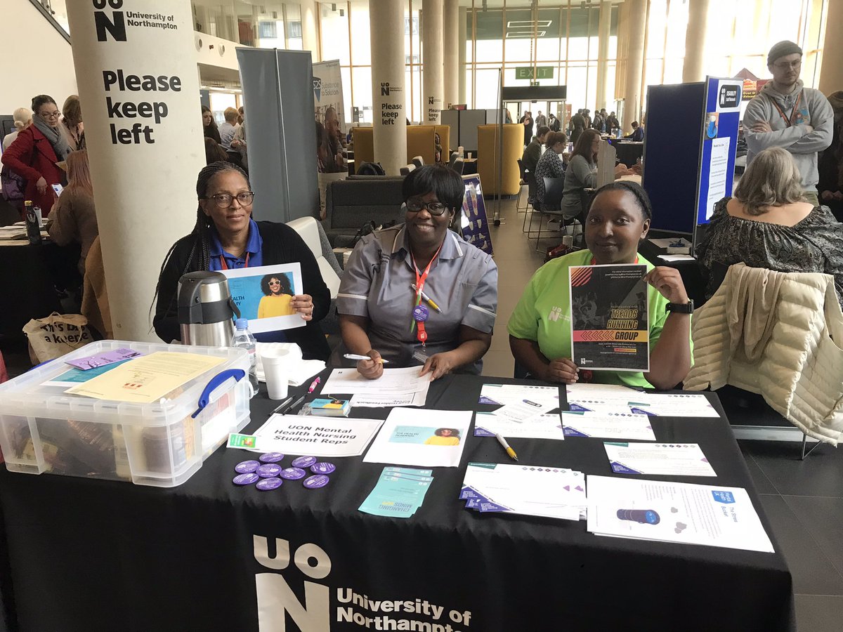 UniNhantsNurse's tweet photo. The health academy team are today celebrating university mental health day today in the learning hub. Drop by for a massage, meditation and mindfulness walk 🧘‍♂️ 💆‍♀️ 🏃‍♂️ @uonmhfa @Iain19791 @UniNhantsFHES https://t.co/qMw4NfoiXf