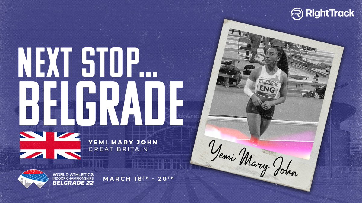 Another one! Yemi Mary John is going to World Indoors! 🤩

She will be involved in the Great Britain 4x400m team!

Best of luck in Belgrade!🔥

#NCAA #trackandfield