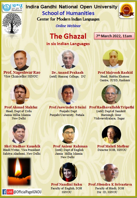 The Ghazal Online Webinar