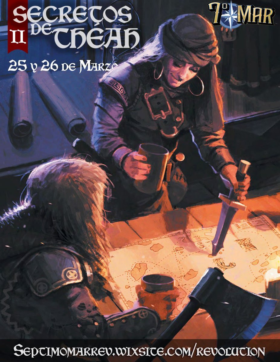 7marRevolution's tweet photo. Hola a todos, conspiradores. Os recordamos que este finde abrimos la inscripción para las partidas de nuestras jornadas Secretos de Theah 2. Recordad: SOLO PARA INSCRIBIR PARTIDAS.
El alta de partidas en las jornadas se abrirá el día 5 de marzo y durará hasta el 19 de marzo. https://t.co/SnrxGOH3Ww