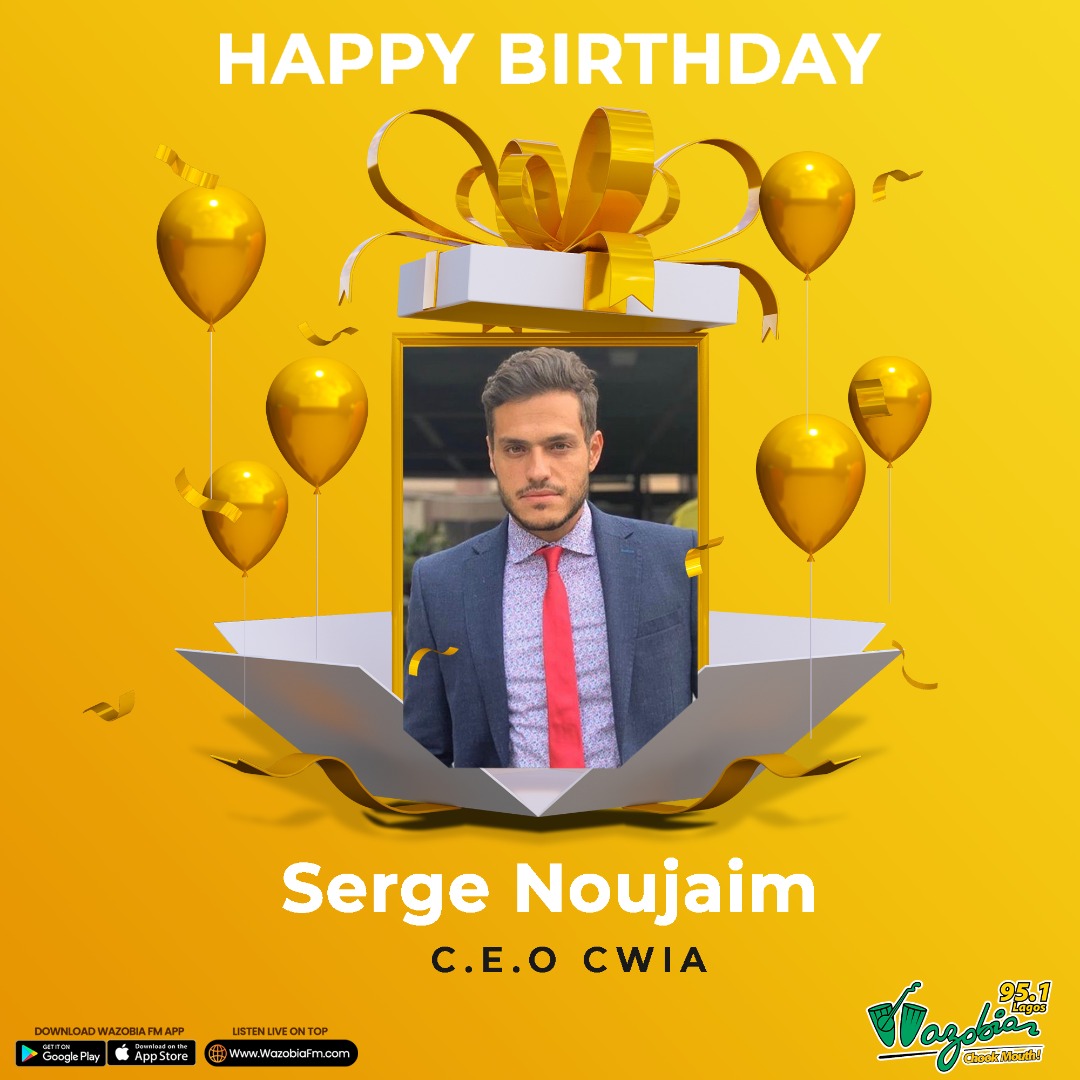 Wazobia_FM's tweet photo. We for #wazobiafm dey wish di best oga happy birthday 🥳 

We pray say God go bless you, and give you long life. Amen

#chookmouth pour am beta blessings.

#mrgetitdone #boss #ceo #cwia https://t.co/1EhrXN6uT9