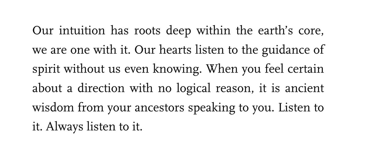 Listen to your intuition.