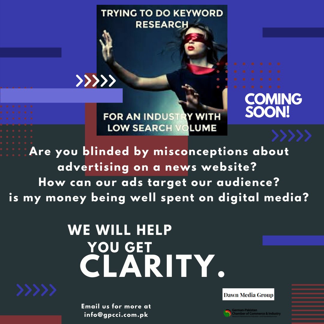 GPCCI_PK's tweet photo. Are you blinded by misconceptions about advertising on a news website?
How can our ads target our audience?
is my money is well spent on digital media?
#digitalmarketing #newswebsite #gpcci #gpccikhi #gpccikpk https://t.co/h2wmI7xK7C
