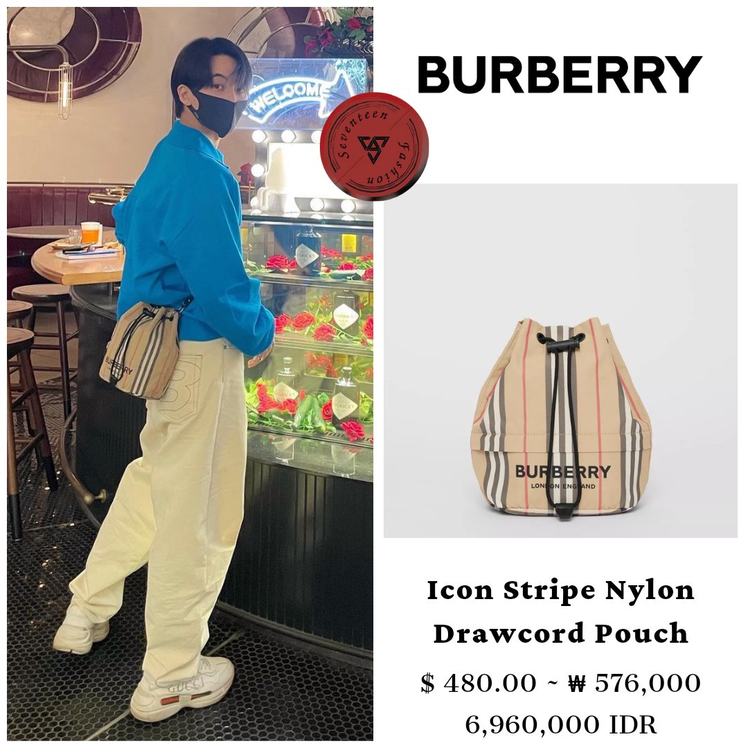 ジョンハン着用】BURBERRY ドローコードポーチ 未使用品